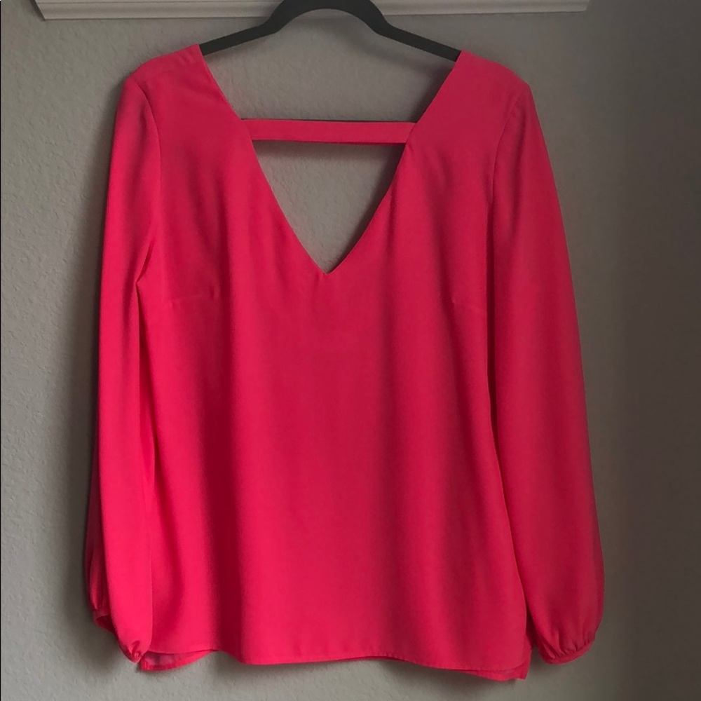 Amanda Uprichard Pink Blouse